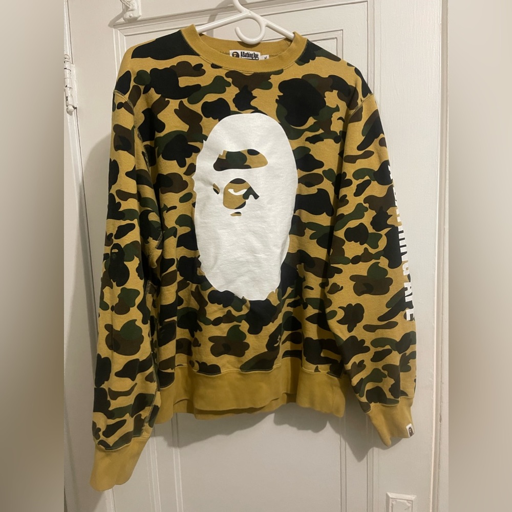 Bape camo crewneck